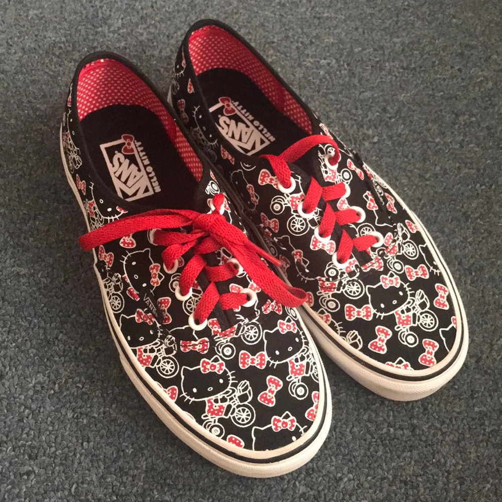 Hello Kitty x VANS Black & Red Sneakers